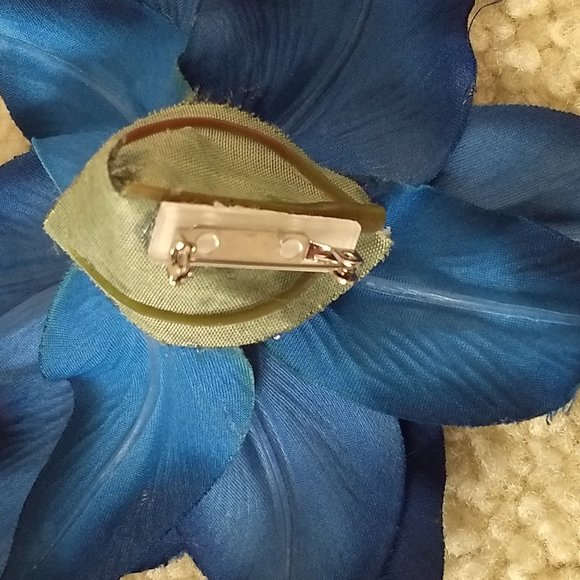 vintage y2k 00s large 3D rosette blossom pin brooch - Picture 6 of 8